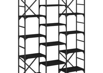 Regał na książki czarny 1275x285x1725 cm WM-838868