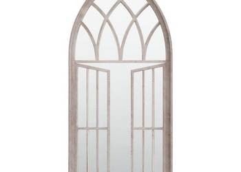 vidaXL Lustro ogrodowe, piaskowe, 100x45 cm, żelazne(SKU:318361)