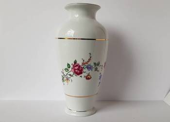 Porcelanowy wazon, Bogucice, T.K.S Budowlani Katowice, kwiaty, PRL
