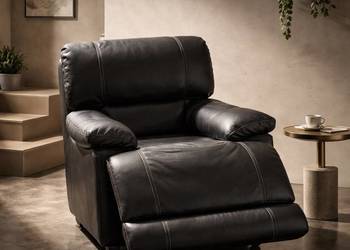 Fotel bujany rozkładany z funkcją relax typu amerykańskiego