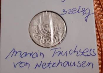 moneta srebrna Zakonu Krzyżackiego