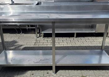 Stół Gastronomiczny z Półką - 204/60/85 cm - M.998 N