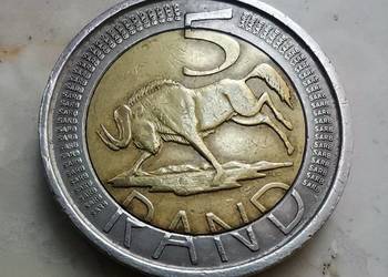 Moneta 5 rand, Afryka Południowa Moneta 5 rand, Afryka Południowa