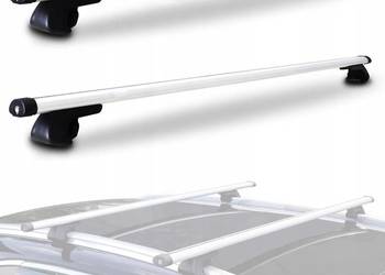Uniwersalny bagażnik dachowy belki na relingi aluminiowy zamykany 135 cm