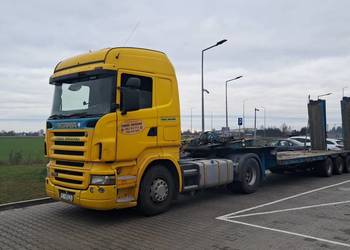 Zestaw Scania R380 + niskopodwozie pomoc drogowa specjalny man daf