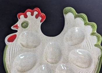 Ceramiczny talerz na jajka w stylu vintage od Wächtersbach