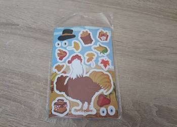 Zestaw naklejek z motywami jesiennymi oraz Święta Dziękczynienia