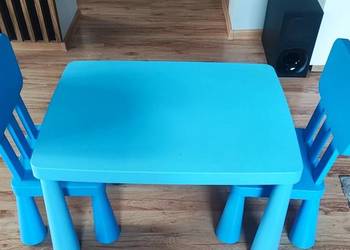 Stolik dziecięcy, krzesełka, krzesła, Ikea Mammut
