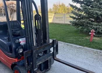 Wózek widlowy Linde H16 1.6 t 5m triplex wolny skok przesuw lpg