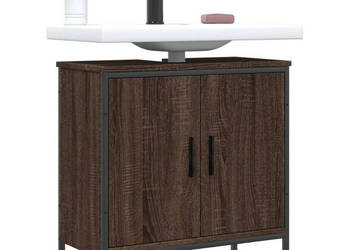 Szafka pod umywalkę brązowy dąb 60x30x60 cm WM-842450