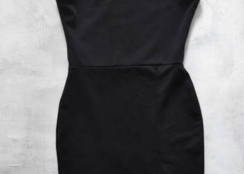 mała czarna sukienka mini XS/S missguided