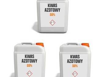 Kwas azotowy 55 %, 3 kanistry X 25 kg wysyłka cała Polska