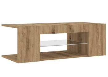 Szafka pod TV z oświetleniem LED dąb artisan 90x39x30 cm WM-856326