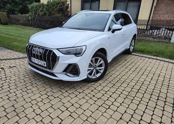 Śliczne, mocne 45TFSI-231KM Audi Q3 Quatro S-Line 2022r. automat,39500km