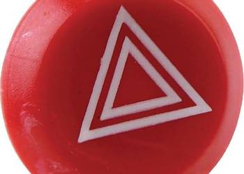 Symbol przełącznika, świateł awaryjnych, okrągły, czerwony 11350250PN