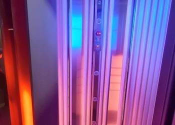 SOLARIUM STOJĄCE TUBA " Sun Logic " Lampy, transp, montaż