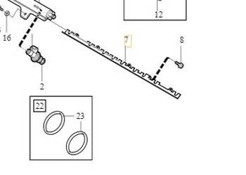 VOLVO S80 V70 XC70 mocowanie wtryskiwaczy OE VOLVO S80 V70 XC70 mocowanie wtryskiwaczy OE