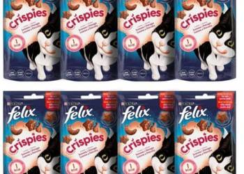 Przysmak felix crispies pstrag losos dla kota