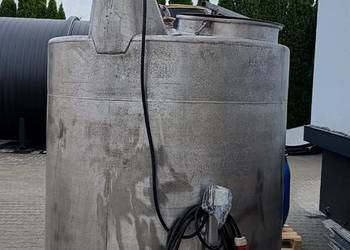 Zbiornik mieszalnik ze stali nierdzewnej z mieszadło i motoreduktor 1500L