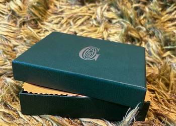 Luksusowy portfel Goyard – czarny, z pudełkiem