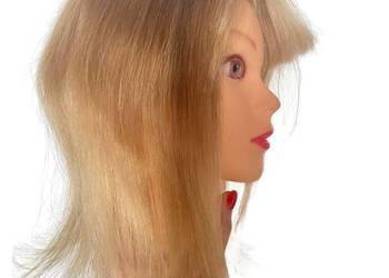 Toper damski z grzywką naturalny ciemny miodowy blond maskuje ubytki