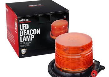 LAMPA OSTRZEGAWCZA "KOGUT" MAGNES + 3 OTWORY, 40 LED, 12/24V, ECE R10,