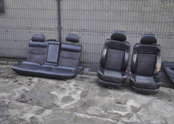 Passat B5 Fotele Skóra Kanapa Tył  Przód Grzane Alcantara Czarna Tanio