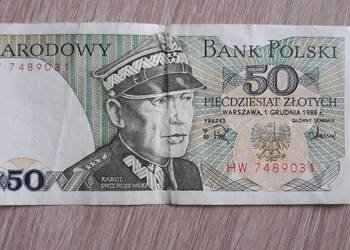 50 złotych 1 XII 1988 r seria HW