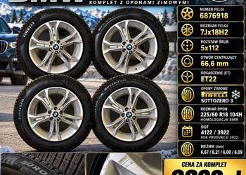 BMW X3 G01 / X4 G02 – Oryginalne koła zimowe 18” Pirelli Sottozero 3 – 6876