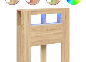 vidaXL Wezgłowie łóżka z LED, dąb sonoma(SKU:837332)