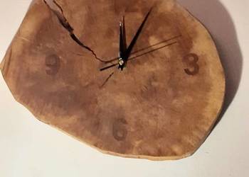 Zegar ścienny Drzewo Tekowe Dąb Indyjski 35×28cm