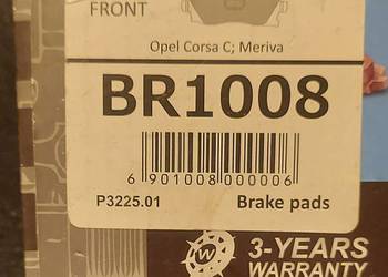 KLOCKI HAMULCOWE PRZÓD OPEL CORSA C i inne