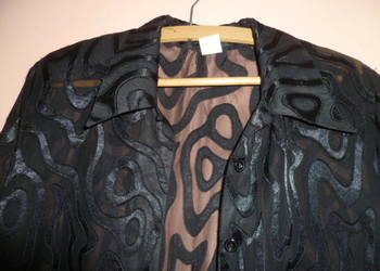 Bluzka czarna przezroczysta