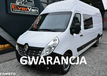 Renault Master najdłuższy, najwyższy L4H3 7 osobowy brygadówka max doka pe…
