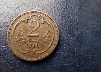 Stare monety 2 halerze 1910 Austria