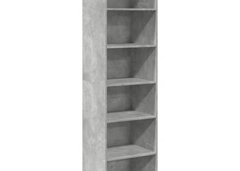 Wysoka szafka szarość betonu 50x41x185 cm WM-3281683
