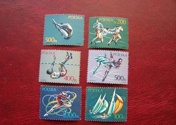 Polska 1990 MNH Mi. 3258/63 Sport