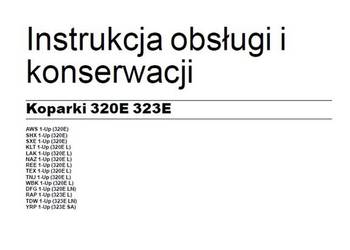 DTR instrukcja Caterpillar 320E, 323E CAT