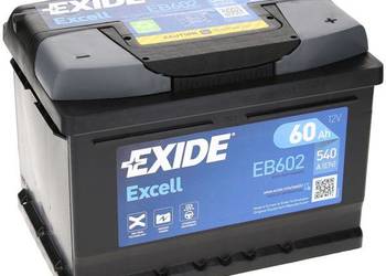 Akumulator Exide Excell 12V 60Ah 540A L2B P+ EB602