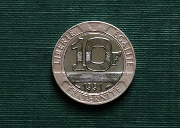 FRANCJA - 10 franków, 1991r.