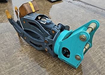 Chwytak hydrauliczny obrotowy sortujący wyburzeniowy kleszcze 5palczasty.