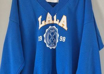 Bluza Plny Lala V-neck niebieska stan idealny