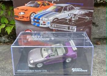 MITSUBISHI ECLIPSE SPYDER GTS Szybcy i wściekli model 1/43 Deagostini fast