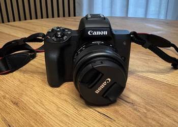 Canon EOS M50 + 15-45mm + torba | stan idealny | komplet