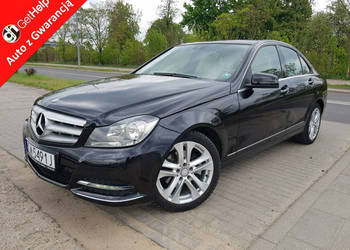 Mercedes C 250 C250 CGI 204KM Automat Jasne Skóry Navi Zarejestrowany Gwar…