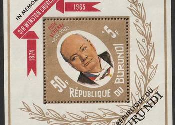 BURUNDI - WINSTON CHURCHILL - 1965 - CZYSTY **