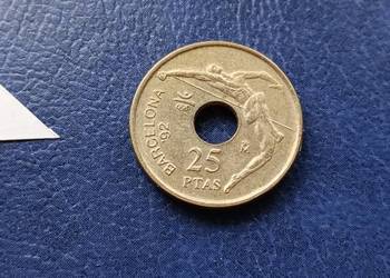 Stare monety 25 pats 1991 Hiszpania