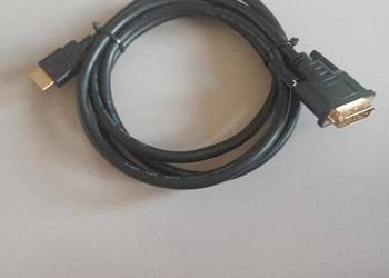 kabel przewód HDMI DVI nowy czarny 1,7m