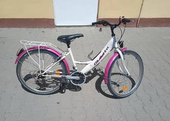 ROWER 24 KANDS LAGUNA GIULIETTA koło 24 rama 14cali biało-różowy połysk