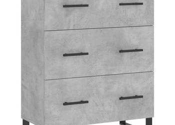 Szafka szarość betonu 695x34x90 cm materiał drewnopochodny WM-827880